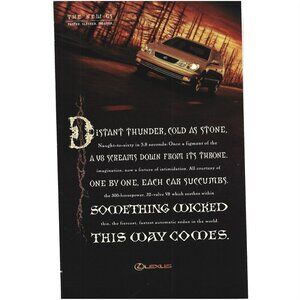 1998 Lexus GS 400 Advertisement Print Luxury Car